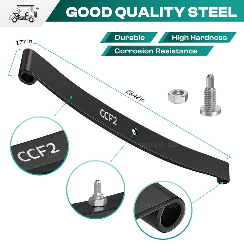 Drive-up Golf Cart Standard Front Leaf Spring for Club Car Precedent and DS Models, Replaces OEM 1012030 - Image 2